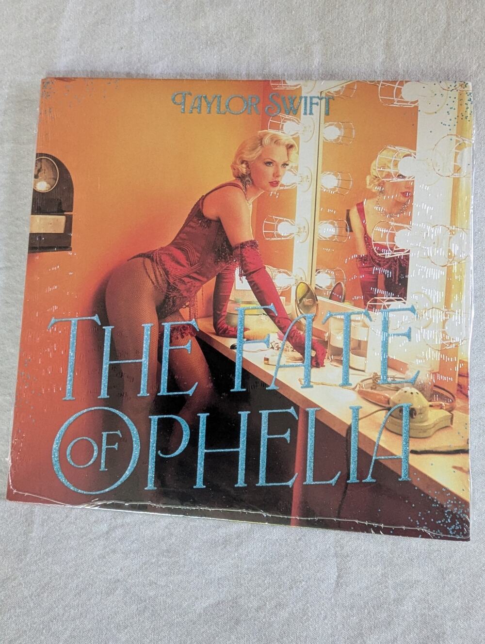 Taylor Swift The Fate of Ophelia Orange Glitter 7" Vinyl New Sealed Showgirl